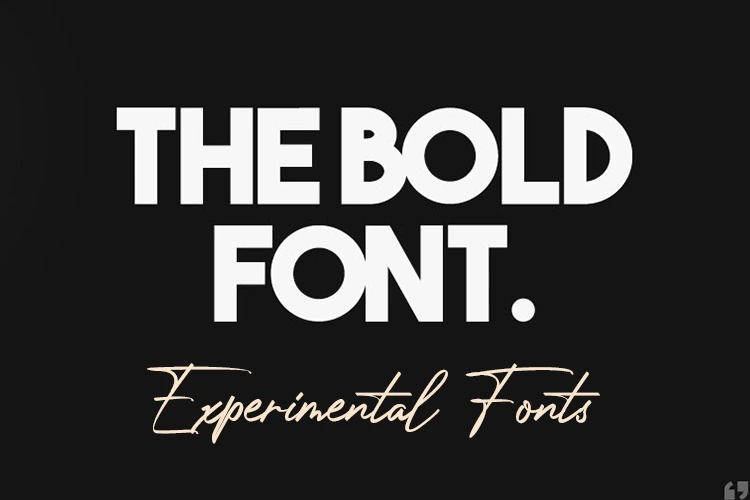 Bold Typography and Experimental Fonts in custom graphic design